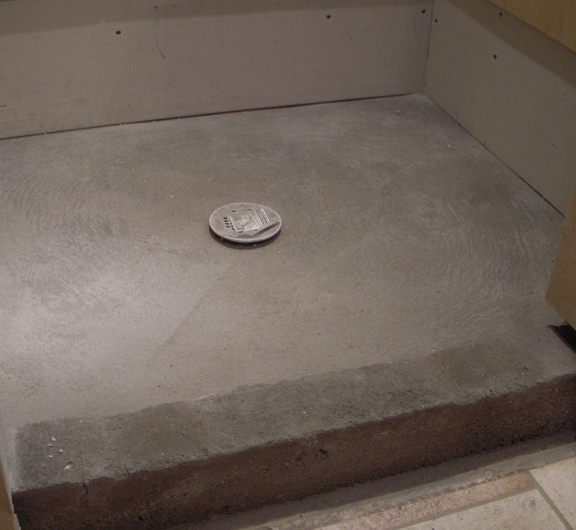 Concrete Shower Pan