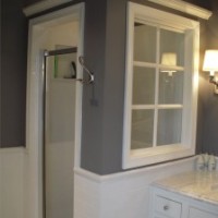 Shower stall with window