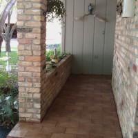 Stone tile walkway